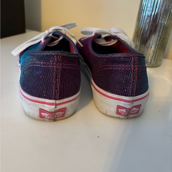 Vans blue/pink/purple iridescent glitter women’s shoes - Picture 5 of 6